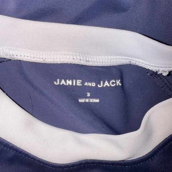 Janie & Jack Kids Long Sleeve Rashguard - Navy Blue - Picture 4 of 4